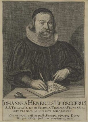 Bildnis des Iohannes Henricus Heideggerus