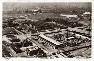 Leipzig: Technische Messe : Fliegeraufnahme