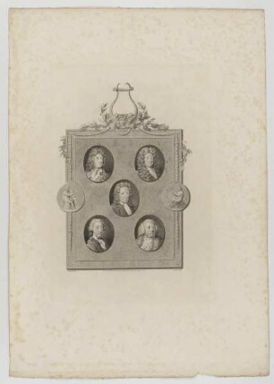 Gruppenbildnis des Purcell, des Blow, des Croft, des Arne, des Boyce