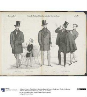 Europäische Modenzeitung für Herren-Garderobe: Deutsche Moden: Herren- und Knabenbekleidung