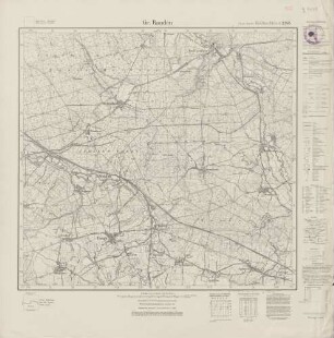 5876 (alte Nr.: 3388) Gr. Rauden, Meßtischblatt (4cm - Karte)
