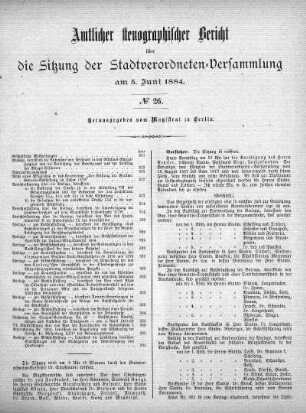 No. 26, 5. Juni 1884