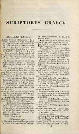 Handbuch der classischen Bibliographie, 1. Griechische Schriftsteller