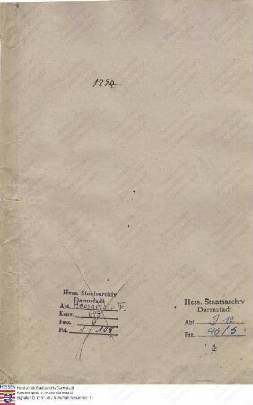 . Thil, Carl Freiherr v. Bos du, Staatsminister in Darmstadt: Band 5
