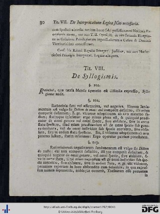 Tit. VIII. De Syllogismis.
