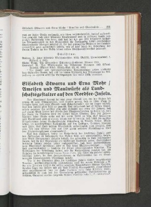 Ameisen und Maulwürfe als Land=schaftsgestalter auf den Nordsee=Inseln.