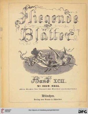 92: Fliegende Blätter