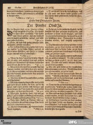 Der Prophet ObadJa.