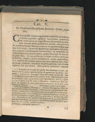 Cap. V. De Christianae Hierosolymis Societatis Ordine populari.