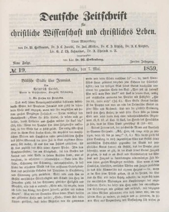145-149 Biblische Studie über Jeremias