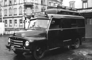 Freiburg: Unfallwagen der Polizei Freiburg; Außenansicht