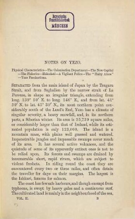 Unbeaten tracks in Japan : An account of travels in the interior including visits to the aborigines of Yezo and the shrines of Nikko and Isé. With map and illustr., 2