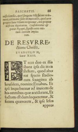 De Resurrectione Christi.