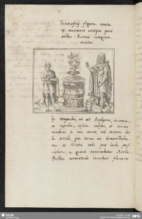 Sacrificij figura sumta ex marmore antiquo quod adhuc Romae integrum uisitur.
