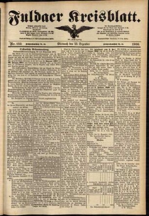 Dritte Ausgabe vom Mittwoch, den 23. Dezember 1903.