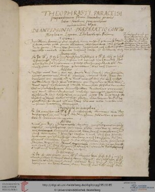 Paracelsus, De praeparationibus, dt.