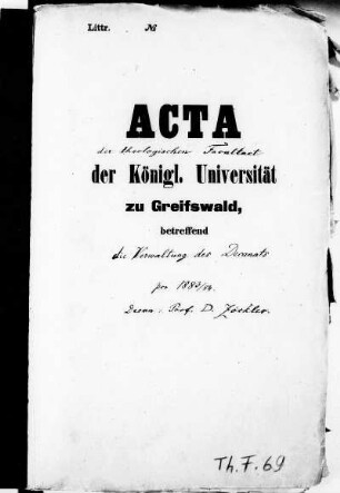Dekanat Otto Zöckler