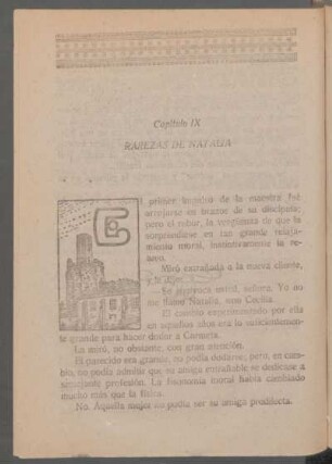 Capítulo IX - Rarezas de Natalia