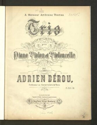 Trio pour piano, violon et violoncelle
