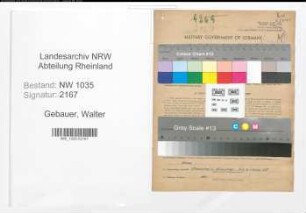 Entnazifizierung Walter Gebauer , geb. 05.05.1908 (Steiger)