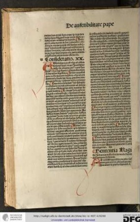 Sententia magistri Johannis de Gerson de modo habendi se tempore scismatis.