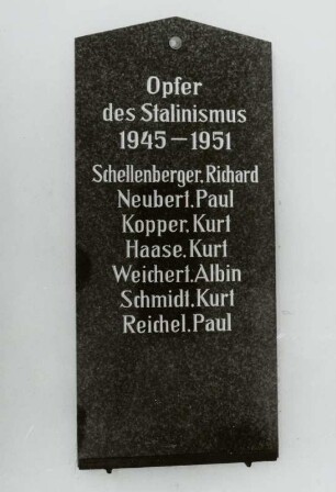 Gedenktafel für die Opfer des Stalinismus 1945-1951