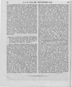 Heß, J.: Uebersicht der phanerogamischen natürlichen Pflanzen-Familien, mit einer kurzen Charakteristik derselbe. Darmstadt; Leipzig: Leske 1832