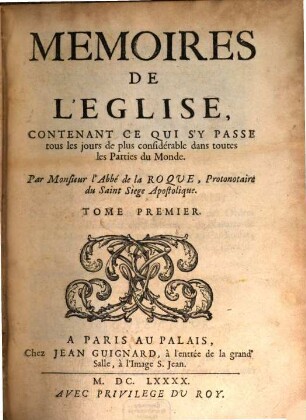 Mémoires de l'église