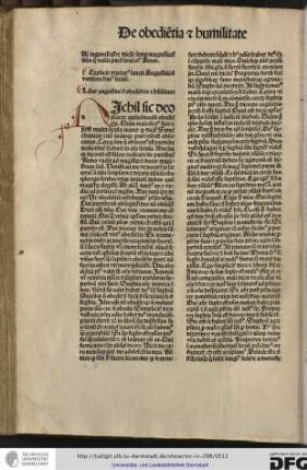 Liber Augustini de obedientia et humilitate.