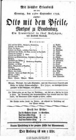 Otto mit dem Pfeile, Markgraf zu Brandenburg