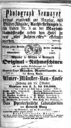 Neueste Nachrichten aus dem Gebiete der Politik. 1868 = Jg. 21, 9 - 10