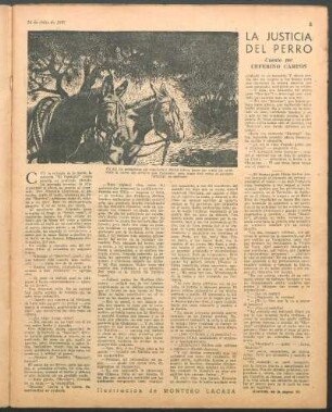 La justicia del perro : Cuento por Ceferino Campos