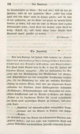 192-196 Ein Amtsblatt