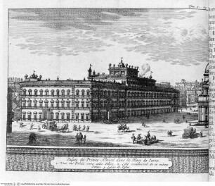 Les delices de l'Italie... 6 Bände. (2. und 3. Band), 3. Band, Falttafel vor Seite 105: Palais du Prince Altieri ...