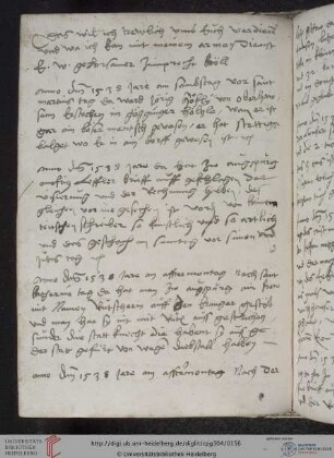 Chronistische Notizen aus Augsburg (1538-1539)