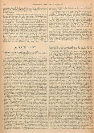 725-728 [Rezension] Lindblom, Johannes, The servant songs in Deutero-Isaiah