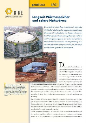 Langzeit-Wärmespeicher und solare Nahwärme.