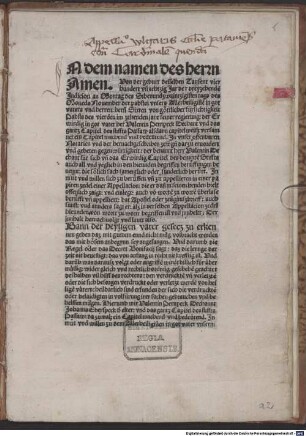 Appellation des Domkapitels Passau an Papst Sixtus IV. gegen die Wahl und Bestätigung Georgs von Heßler zum Bischof von Passau. Passau, 1480.11.27.