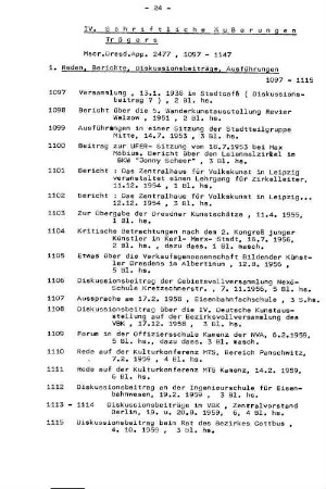 IV. Schriftliche Äußerungen Trögers