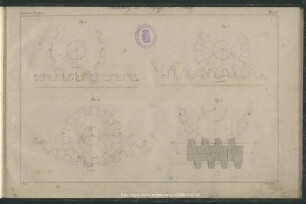 Pl. 22. Zeichnung des Eingriffs der Räder.