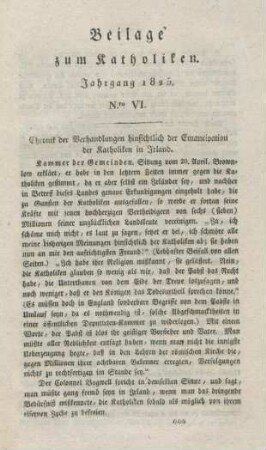 XXXIII-XLVIII Beilage Nr. VI