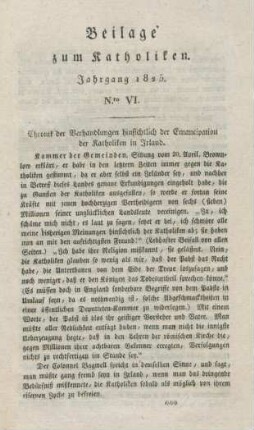 XXXIII-XLVIII Beilage Nr. VI
