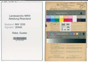Entnazifizierung Gustav Rabs , geb. 22.01.1899 (Arbeiter)