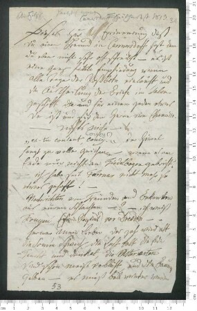 Brief von Adelbert von Chamisso an Julius Eduard Hitzig