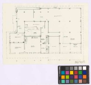 [Gutach (Landkreis Emmendingen): Hippenseppenhof]. Haupthaus (Grundriss [des Obergeschosses])