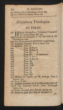 Bibliotheca Theologica.