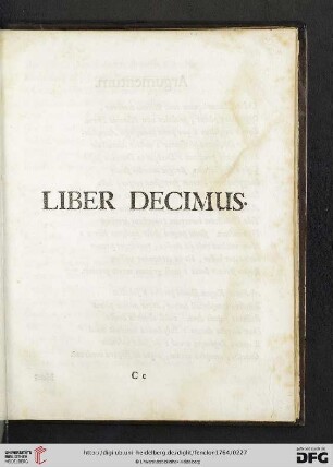 Liber decimus
