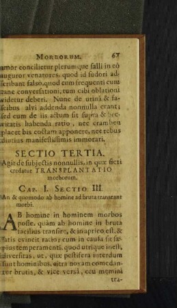 Sectio Tertia.
