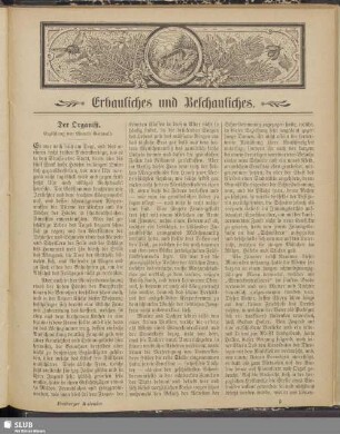 Erbauliches und Beschauliches