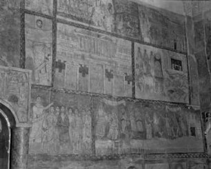 Szenen aus dem Alten Testament — Westwand — Bildnis des Propheten Esra mit Schriftrolle (Neb. 8)